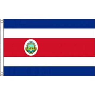 👉 Vlag active Costa Rica 60x90cm met wapen | Best Value 7430439465423