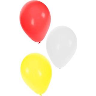 👉 Ballon rood wit geel active Ballonnen Carnaval Oeteldonk rood/wit/geel 100 stuks 8714572081610