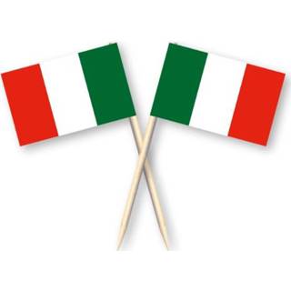 👉 Cocktailprikker active Cocktailprikkers met Italiaanse vlag, Italië Kaasprikkers, 50 stuks 7435127346398