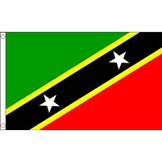 👉 Vlag active Saint Kitts en Nevis 90x150cm | Best Value 7435127342338
