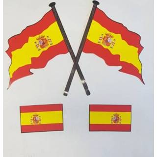 👉 Vlag active Stickers Spaanse 4 stuks (2 varianten) 7430439488446