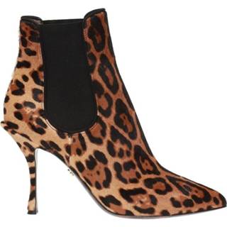 👉 Vrouwen bruin Leopard-printed heeled ankle boots 8053286279822