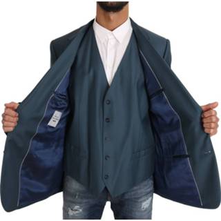 👉 Blazer male blauw Vest 2 Piece 8052087202183