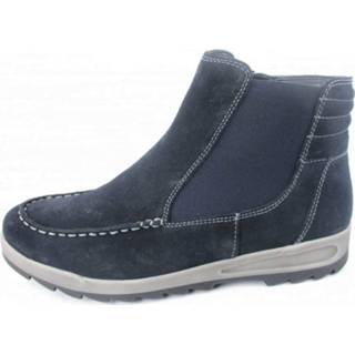 👉 Enkellaarzen buitenmateriaa leer vrouwen marine Enkellaarsjes