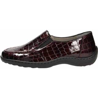 👉 Instappers buitenmateriaa leer vrouwen wijnrood