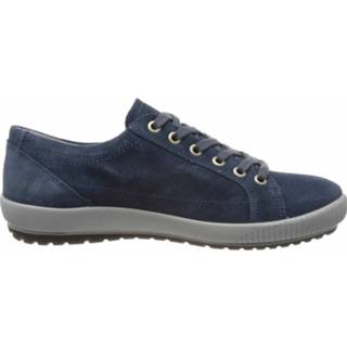 👉 Sneakers buitenmateriaa leer vrouwen donkerblauw laag