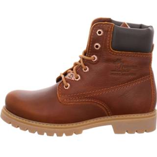 👉 Veterlaars buitenmateriaa leer vrouwen roestbruin Veterlaarsjes