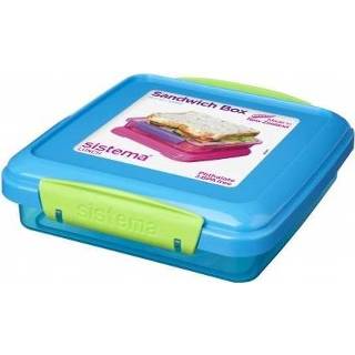 👉 Blauw limegroen Sistema Sandwich Box