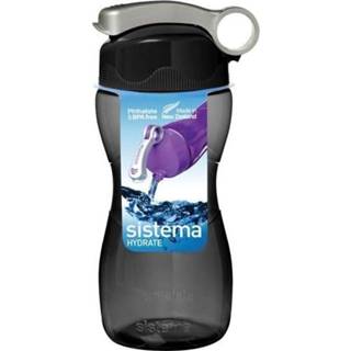 Drinkfles zwart Sistema Hydrate Hourglass 475 ml