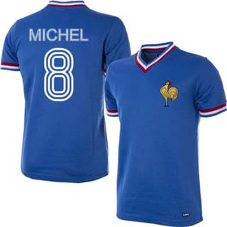 👉 Retroshirt blauw Frankrijk Retro Shirt 1971 + Michel 8