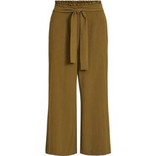 Vrouwen groen Cropped Wide Pant