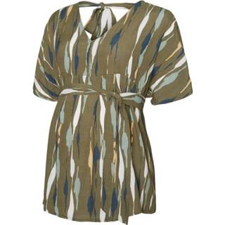 👉 XL vrouwen groen Umstandstop Abstraktprint