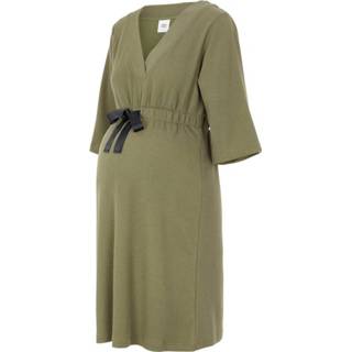 👉 XL vrouwen groen Umstandsminikleid Schleifendetail