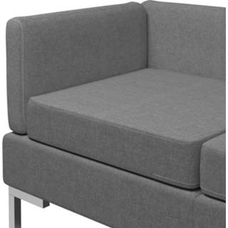 👉 Bankstel grijs stof VidaXL 5-delig donkergrijs 8719883905358