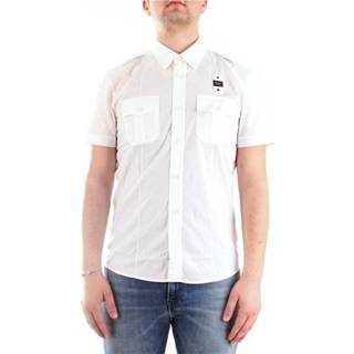 👉 Shirts korte mouw wit XL male Blauer 20Sblus02248-004612 Short sleeve Men White