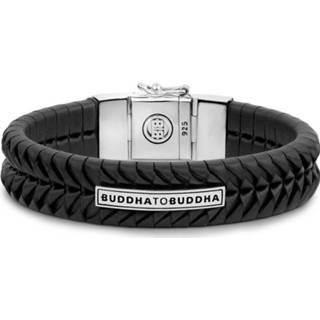 👉 Armbanden komang unisex active zwart leather BUDDHA TO Black - 161BL E 8718997011016 8718997011023