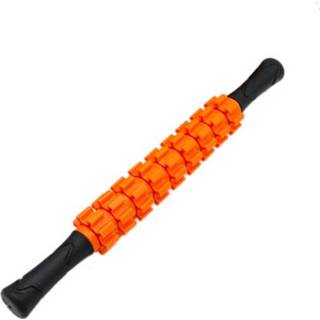 👉 Shaft oranje active entertainment M2 Multifunctionele spierontspanning Gear Massage Stick Fitness Roller Rod (oranje)