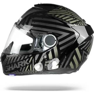 👉 Integraalhelm grijs Dubbel-D graphic binnenvoering glasvezel pinlock inbegrepen active glans tegraalhelm antraciet zwart Shark spartan 1.2 kobrak kaa 3664836295091