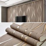 👉 Vliesbehang bruin active Eenvoudige 3d water rimpel huisdecoratie muursticker (donkerbruin)