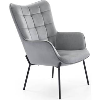 👉 Fauteuil grijs staal Castel in