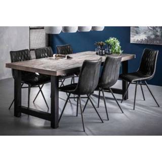 👉 Eettafel grijs Acacia Hout Avanti 165 breed in acasia grey wash