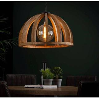 👉 Hanglamp mango hout naturel mannen Senora 62 cm breed in massief
