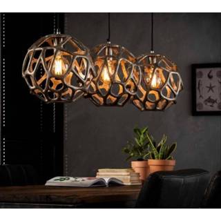 👉 Hanglamp nikkel antiek Dolly 120 cm breed in