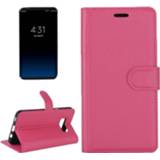 Portemonnee active magenta Samsung Galaxy S8 Plus - Litchi Wallet Case 8719638121231