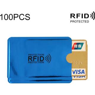 👉 Aluminiumfolie blauw active Tassen>Huis&Tuin 100 STKS RFID Blokkeren Creditcard ID Bankpas Case Kaarthouder Cover, Afmeting: 9 x 6,3 cm (blauw)