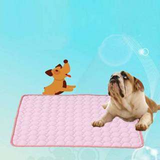👉 Koelmat roze active SFB104 Zomer koelmatten Deken Ice Pet Dog Cat bedmatten, afmeting: 50x40cm (roze)