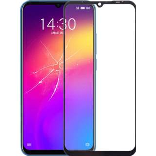 👉 Lens zwart active Front Screen Outer Glass voor Meizu Note 9 (zwart)