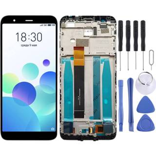 👉 Digitizer zwart active Lcd-scherm en volledige montage met frame voor Meizu M8c / M809L (zwart)