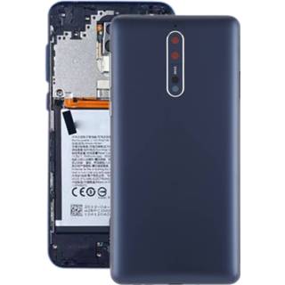 👉 Batterij blauw active achterkant met cameralens en zijtoetsen voor Nokia 8 / N8 TA-1012 TA-1004 TA-1052 (blauw)