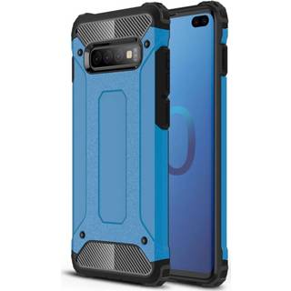 👉 Blauw lichtblauw backcover hoes Lunso - Armor Guard Samsung Galaxy S10 Plus 9145425575014