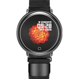 👉 Smartwatch zwart metalen active HW03 1.3 inch IPS-kleurenscherm IP67 waterdicht, horlogeband, ondersteuning voor oproepherinnering / hartslagmeting bloeddrukmeting slaapmonitoring bloedzuurstofmonitoring (zwart)