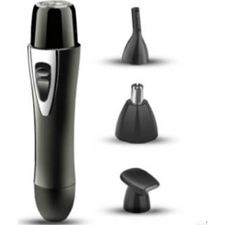 👉 2 in 1 Lady Shaving Hair Removal Device Electric Mini Shaving Nose Hair Remover (Zwart)