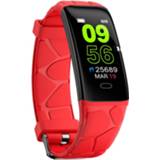 👉 Smartwatch rood active E58 0,96 inch IPS-kleurenscherm IP67 Waterdicht, ondersteuning oproepherinnering / hartslagmeting bloeddrukmeting slaapmonitoring bloedzuurstofmonitoring (rood)