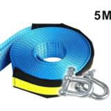 👉 Sleepkabel active 8 Ton 5 meter Safety Car Emergency Helper Reflecterende touwband met U-vormige haken (5M)
