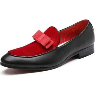 👉 Trouwjurk rood active mannen Strik Heren Flats Casual schoenen, schoenmaat: 47 (rood)