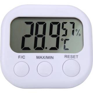 👉 Indoor thermometer active Digitale LCD Hygrometer Gauge Klok Temperatuur-vochtigheidsmeter