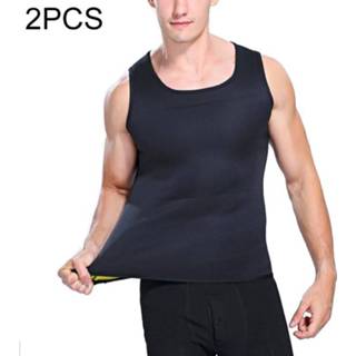 👉 Korset s active schoonheid mannen 2 STUKS Heren Fitnessvest Korsetten Zweet Sportkleding (S)