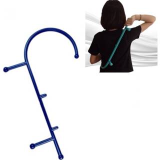 👉 Massager blauw active mannen Rughaak Nek Self Muscle Pressure Stick Tools Manuel Trigger Point Massagestang (donkerblauw)