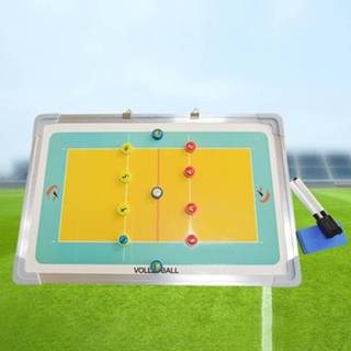 👉 Bord active Aluminiumlegering Volleybal Coach Plaat Handbal Coaching Sets Apparatuur Training Magnetisch met gum en pen