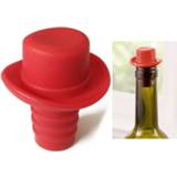 👉 Hoge hoed rode active 2 STKS Silicagel Verse Wijn Kurken Cruet Stopper (Rode Wijn)