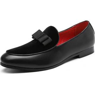 👉 Trouwjurk zwart active mannen Strik Heren Flats Casual schoenen, schoenmaat: 48 (zwart)