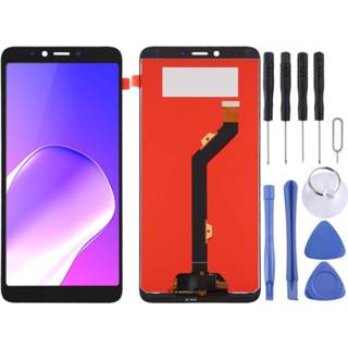 👉 Digitizer zwart active Lcd-scherm en volledige montage voor Tecno Infinix Hot 6 Pro X608 (zwart)