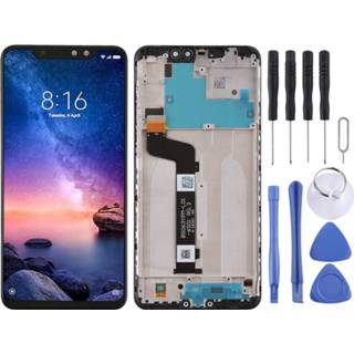 👉 Digitizer zwart active Lcd-scherm en volledige montage met frame voor Xiaomi Redmi Note 6 Pro (zwart)
