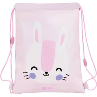 👉 Roze Animal Pictures Konijn - Gymbag 34 x 26 cm 8412688368495