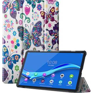 👉 Kunstleer vlinders stand flip hoes meerdere kleuren 3-Vouw sleepcover - Lenovo Tab M10 FHD Plus 9145425543808