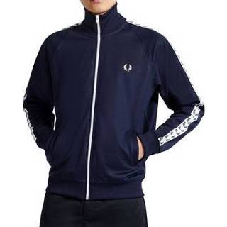 👉 Blauw carbon Fred Perry - Taped Track Jacket Blue